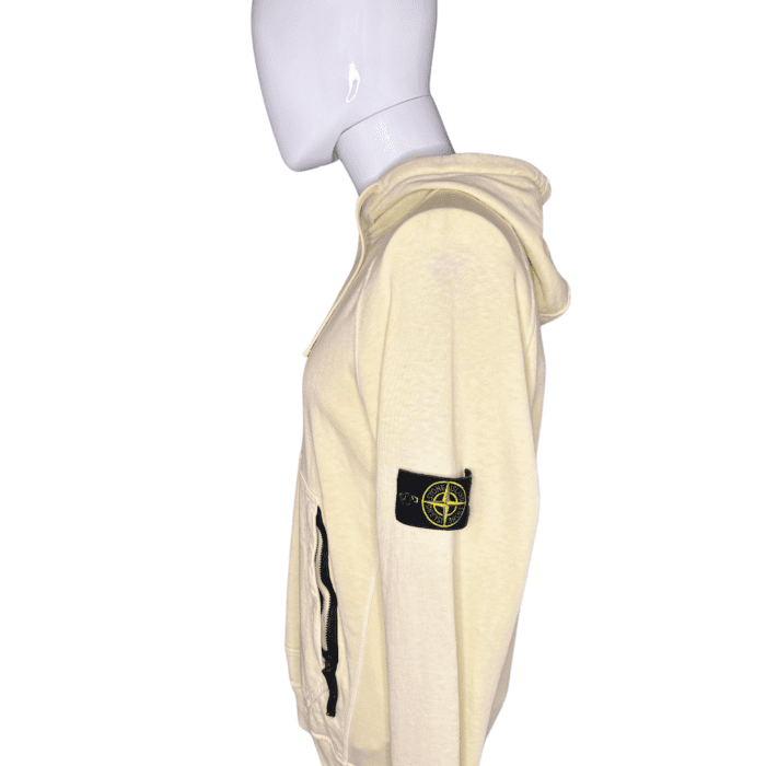 Stone Island Lemon Yellow Hoodie - Image 2