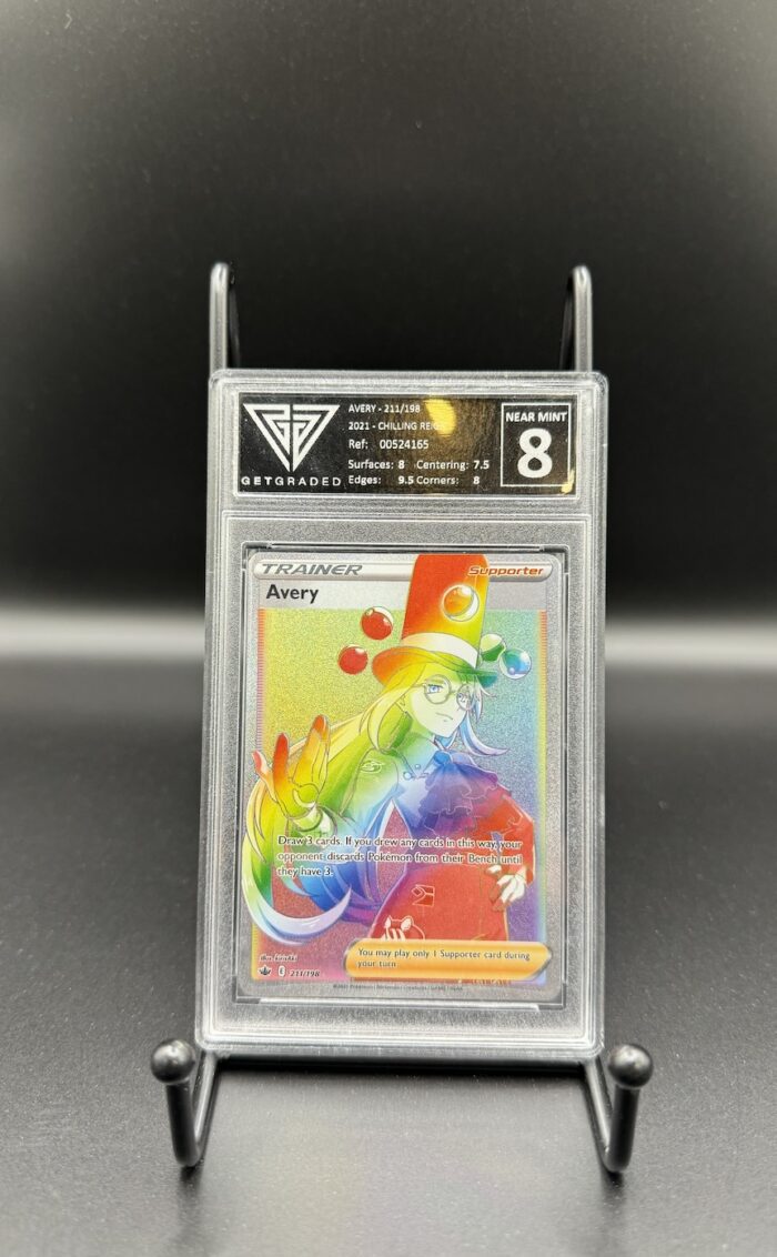 AVERY #211 Chilling Reign Trainer - Pokemon Card - GET GRADED 8 NEAR MINT