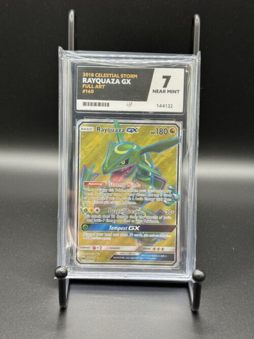 Rayquaza GX #160 - Pokemon Card - ACE GRADED 7 NEAR MINT