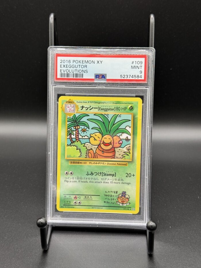1999 Pokemon Japanese Promo Trainer Mag. Volume 3 Exeggutor  Evolutions #109 PSA 9 MINT