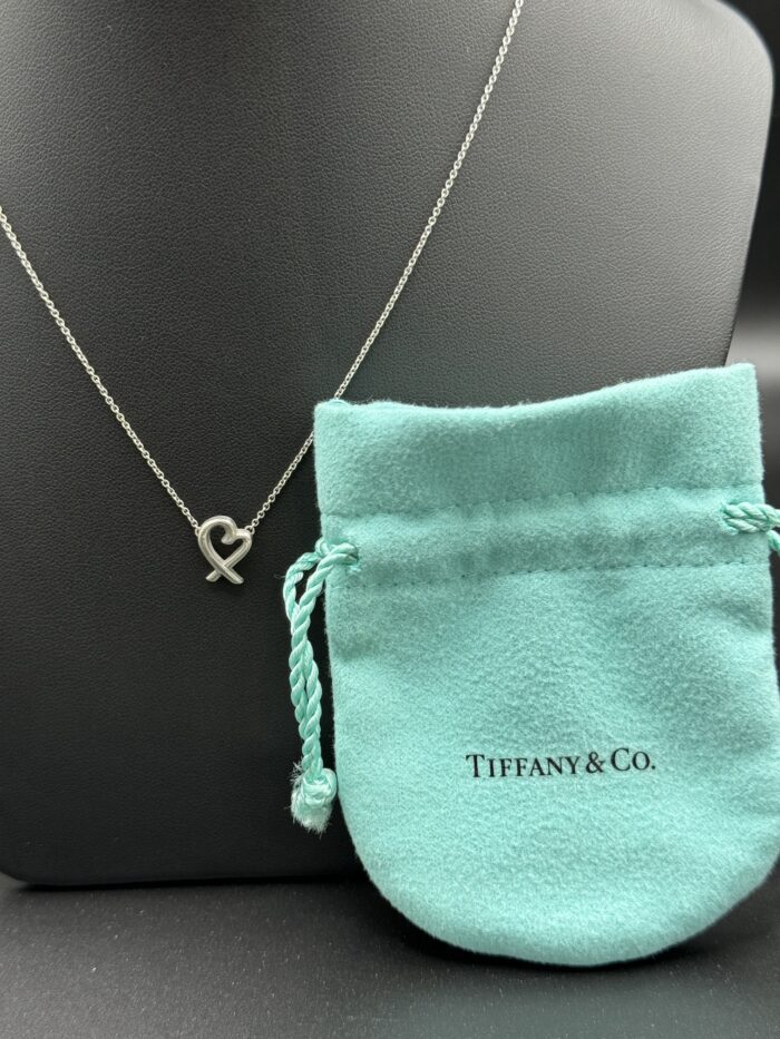 Tiffany & Co Paloma Picasso Sterling Silver 925 Love Heart Pendant - Image 2