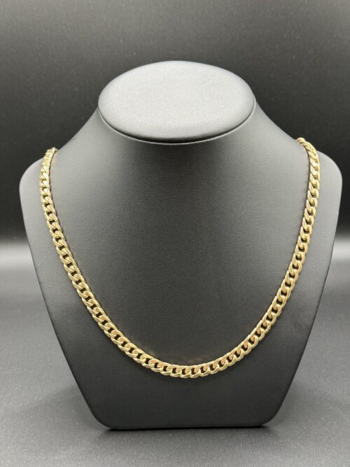 9ct Gold Curb Necklace 22" 0.25"
