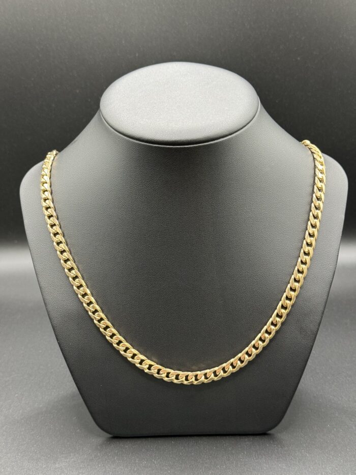 9ct Gold Curb Necklace 22" 0.25"