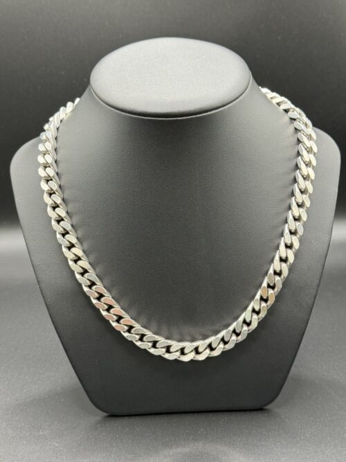 Sterling Silver 925 Curb Necklace - 20" 0.4"