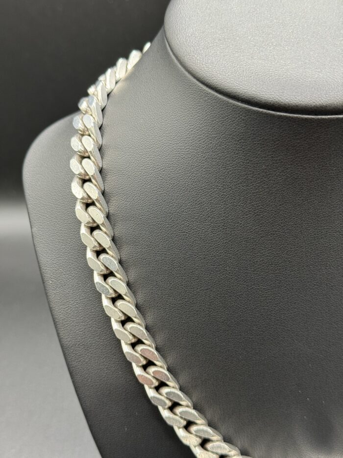 Sterling Silver 925 Curb Necklace - 20" 0.4" - Image 2