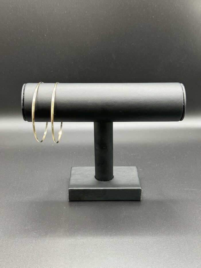 Set Of Two 9ct Gold Bangles 2.75"