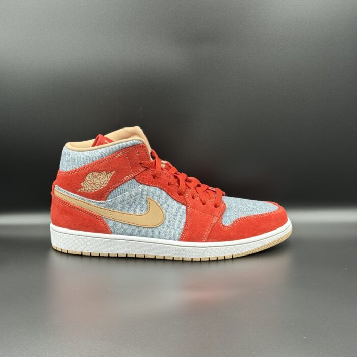 Air Jordan 1 Mid Denim Red DM - Image 3