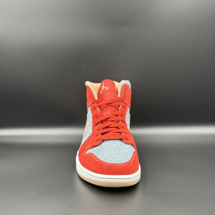 Air Jordan 1 Mid Denim Red DM - Image 4