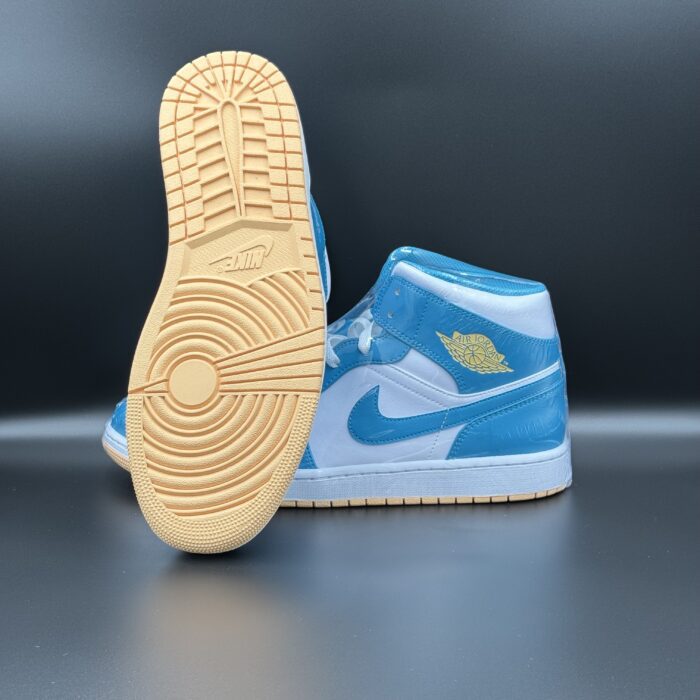 Air Jordan 1 Mid Aquatone Celestial Gold - Image 2