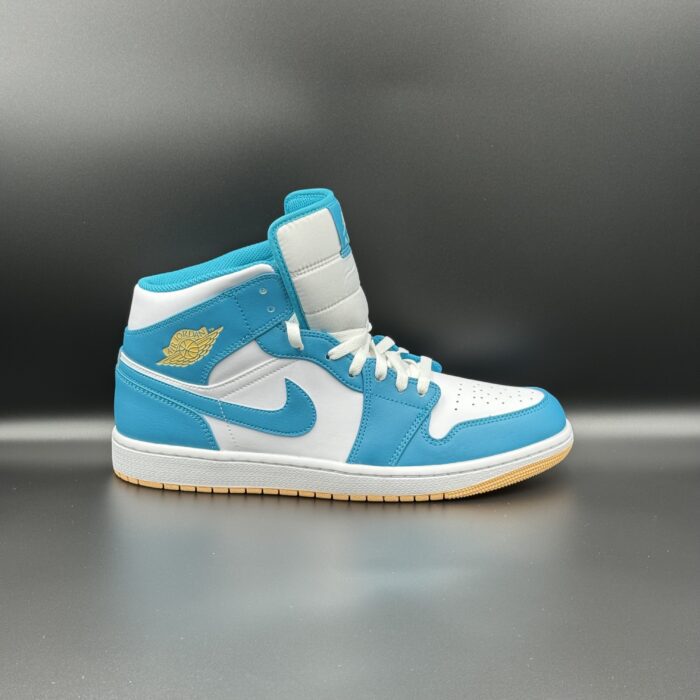 Air Jordan 1 Mid Aquatone Celestial Gold - Image 3