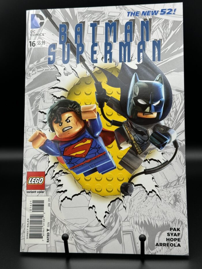 Batman Superman #16 New 52 Lego Cover