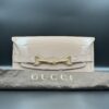 Gucci Beige Patent Leather Bright Bit Clutch