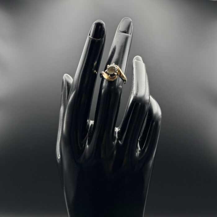 14ct Gold Ring with Brown Star Sapphire Stone - Image 5
