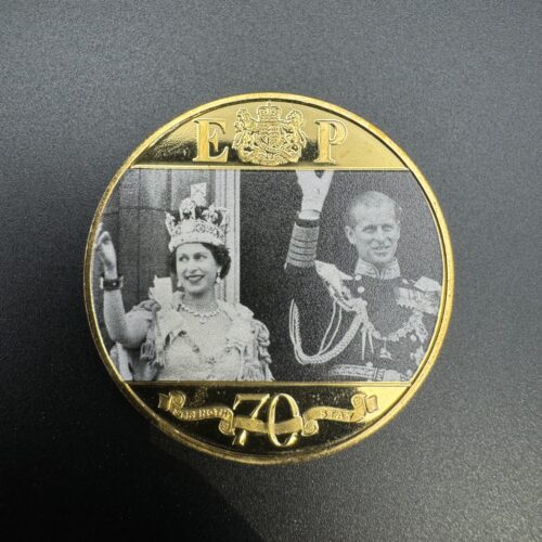 Gold Plated Crown Coin of Gibraltar