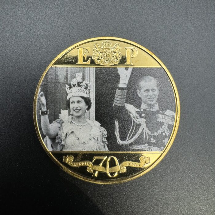 Gold Plated Crown Coin of Gibraltar
