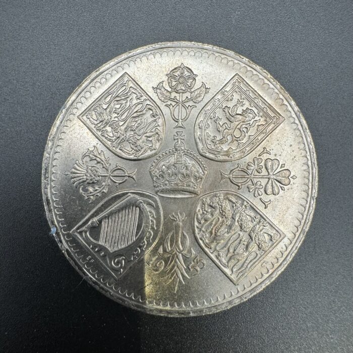 Elizabeth II Five Shilling Crown Coin - Image 2