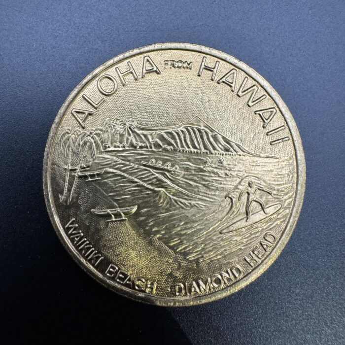Honolulu Hawaii Dollar Aloha King Kamehameha Medal Token - Image 2