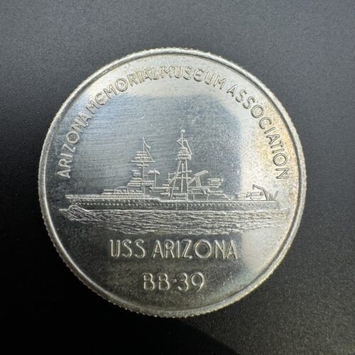 USS Arizona Ship Silver Coin