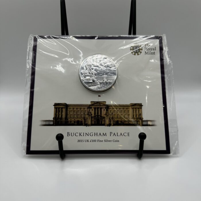 The Royal Mint Buckingham Palace 2015 UK £100 Fine Silver Coin