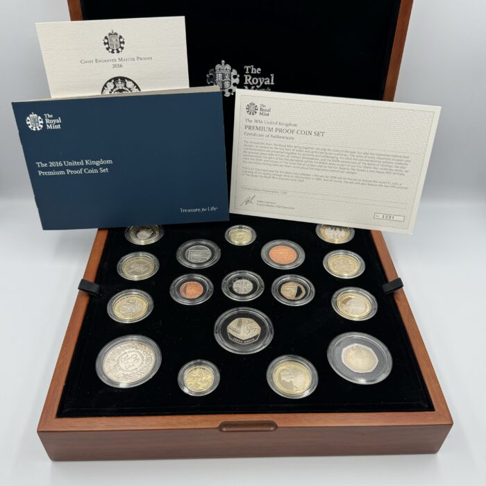The Royal Mint 2016 UK Premium Proof Coin Set