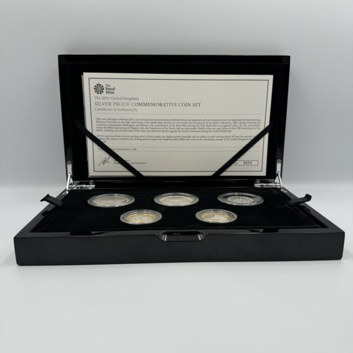 The Royal Mint 2015 UK Silver Proof Commemorative Coin Set - Image 4