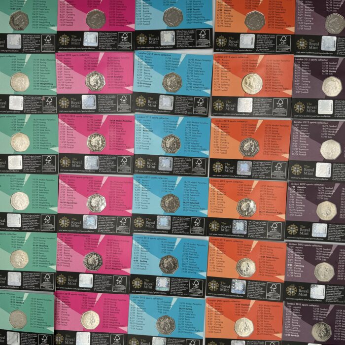 Royal Mint 2012 London Olympic 50p Full Coin Set - Image 2