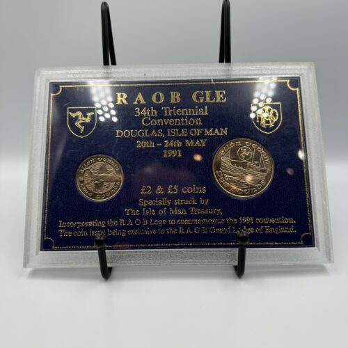 Two Coin Set - Isle of Man RAOB GLE Convention 1991
