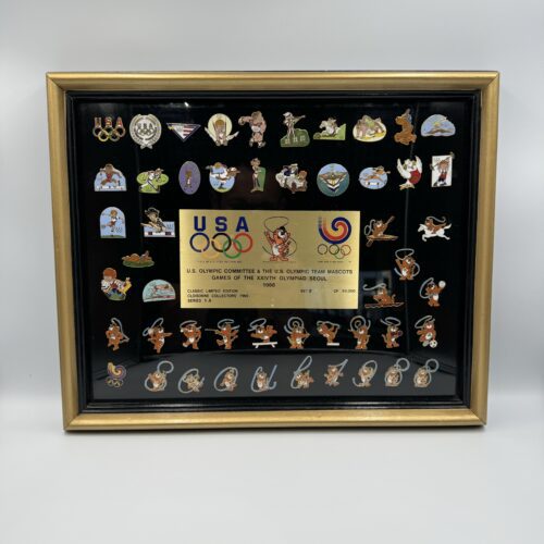U.S Olympic Committee & The U.S Olympic Team Mascot Pins 1988