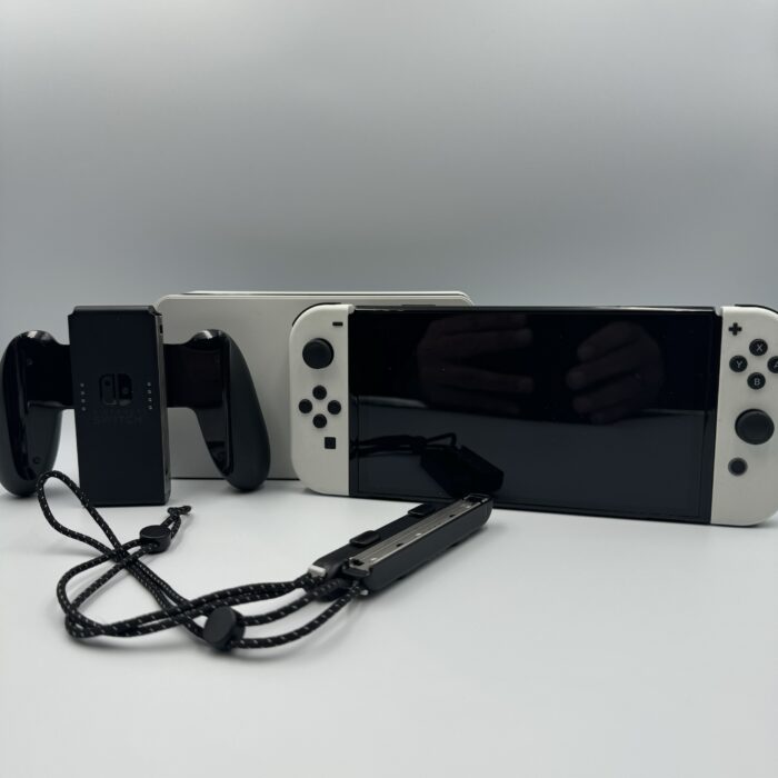 Nintendo Switch White with Mario Kart Deluxe 8 Game