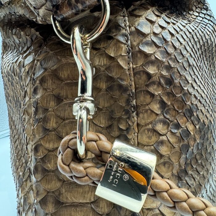 Gucci Jackie Python G Wave Shoulder Bag - Image 5
