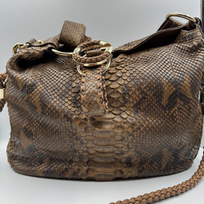 Gucci Jackie Python G Wave Shoulder Bag - Image 6