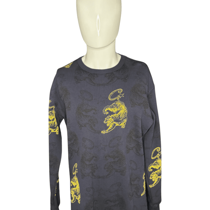 Corteiz Tiger Waffle Long Sleeve Jumper