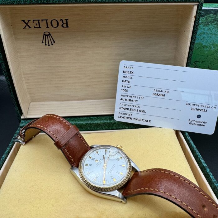 Rolex 18ct Gold Oyster Perpetual Date 1972 - Image 3