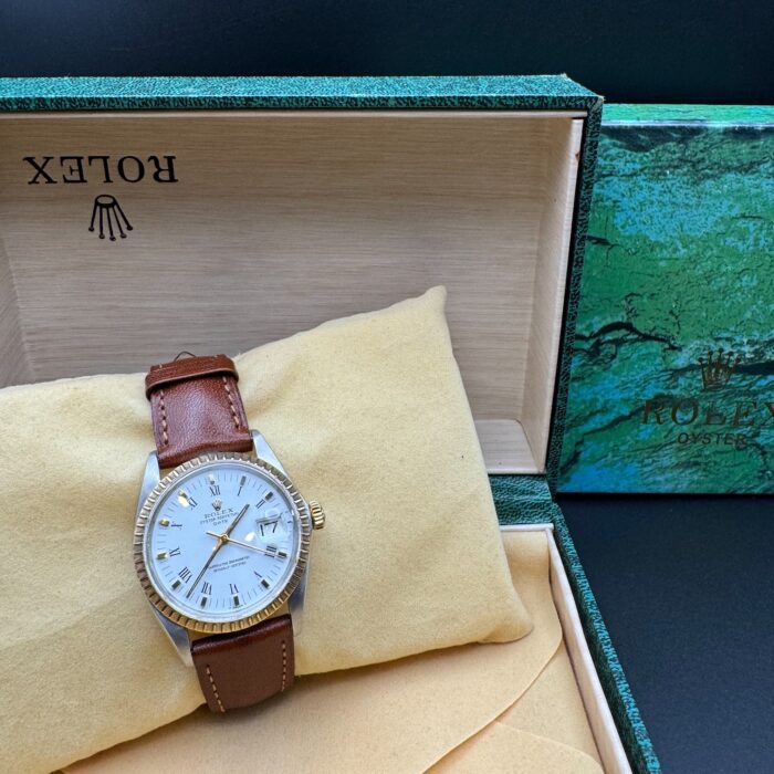 Rolex 18ct Gold Oyster Perpetual Date 1972 - Image 2